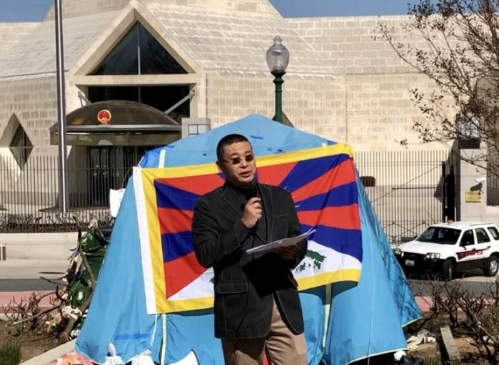 杨建利博士在华府纪念藏人抗暴62周年集会上演讲