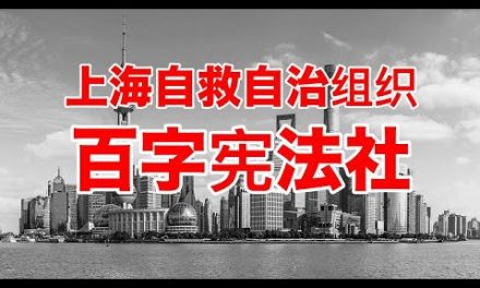 网文：全城自救，民间自治! ——上海自救自治委员会宣言